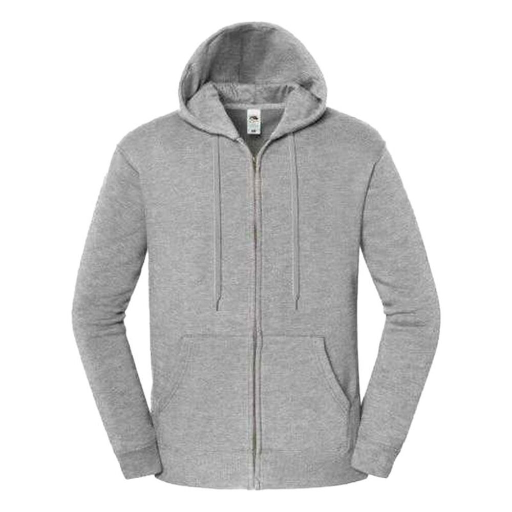 Fruit of the Loom Unisex Adult Iconic Full Zip Hoodie / Athletic Heather